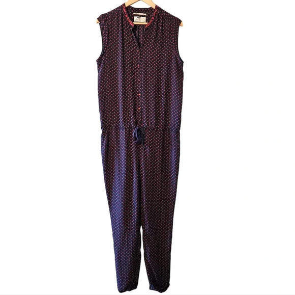 Scotch & Soda Maison Scotch Button Down Sleeveless Women's Boho Jumpsuit Size L. - Picture 5 of 16